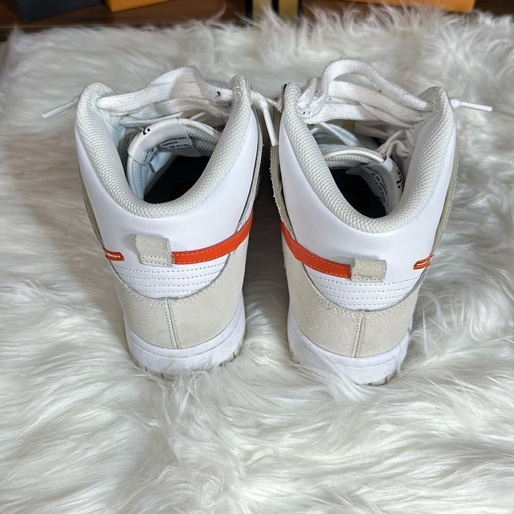 Nike Dunk High SE - White/Orange - Picture 4 of 9